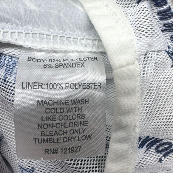 Johnnie-O Board Tiwi Board Short Swim Trunks Mens 2XL XXL Blue Floral Lined - Picture 14 of 15